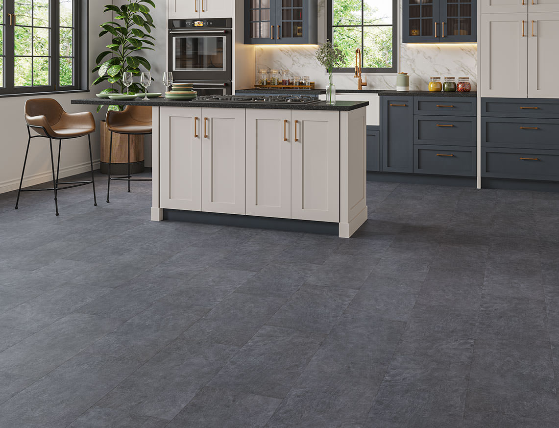 Hamilton 2mm Charcoal Marble Tile LVT