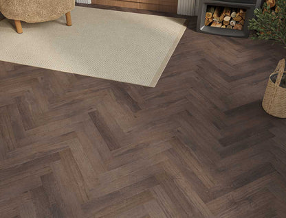 Hamilton 2mm Havana Walnut Oak Herringbone LVT