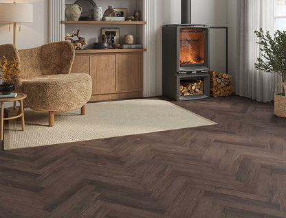 Hamilton 2mm Havana Walnut Oak Herringbone LVT