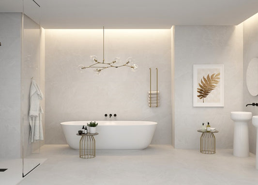 Stately Canvas Porcelain Tile